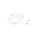MICRA inbouwspot 10W LED dimbaar 3000K 800lm diam 12cm - 2