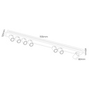 Nysit 7L Square cover B/B/B 7x4,5W GU10 dimmable LED incl. - 2