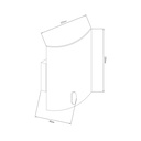 SIRI wall lamp E27 1x60W Chroom + Wit glas - 2