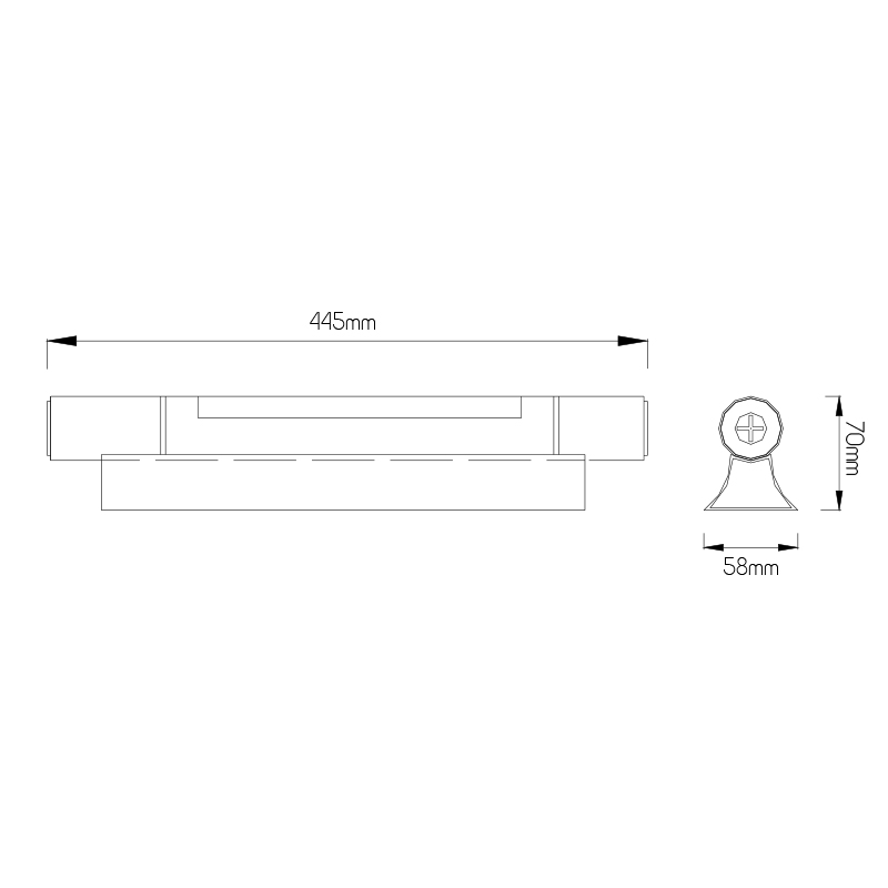 TOUR 5W LED 400lm 3000K mat zilver - 2