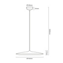 ELYSIUM 16W LED Pendel Ø750mm dimbaar zwart - 2