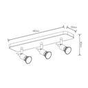 SONAR II wit 3x 5W LED GU10 dimbaar incl. - 2