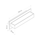 NENAD WL satin zwart R7s 118mm 10W LED dimbaar WW - 2