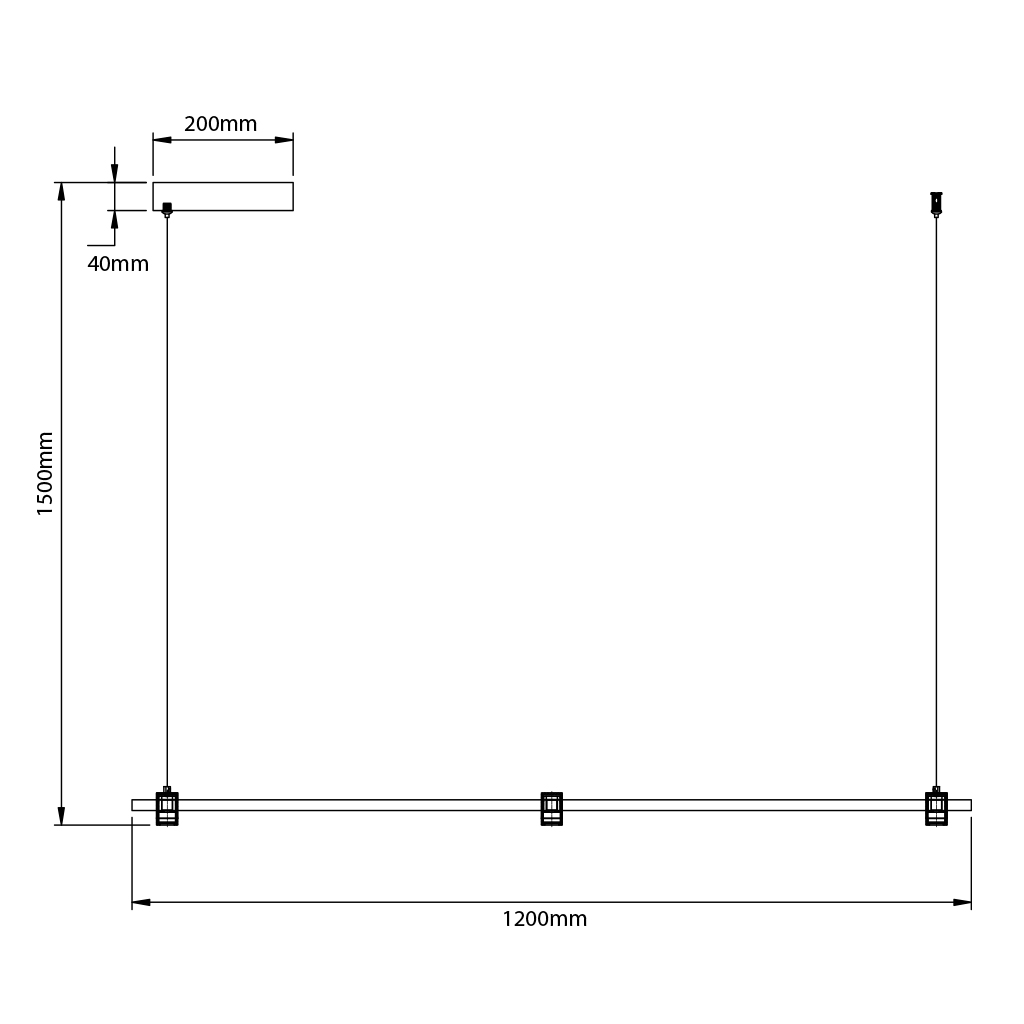 TRENDSY LED Pendel 20W 1200mm - 2