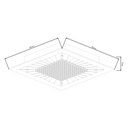 KARAL plafonier  Led 18W 1500Lm 3000K vierkant - 2