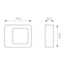 DARCO Wandlicht 1x5 w LED - IP54 donkergrijs - 2