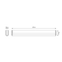 BALNEO wandlicht 12W LED 3000K IP44 2 sets eindkapjes 610mm - 2