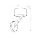 NOMA wandlicht wit/goud G9 excl - 2