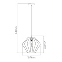 STRINGS pendel zwart 1xE27 diam 37cm - 2