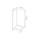 ISIK Wandlicht 2x3W 3000K IP54 zwart - 2