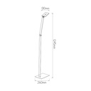 MONIX Vloerlamp LED 6,5W Dimbaar 3000K - 2