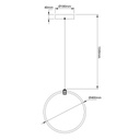 TRENDSY LED Pendel 24W verticaal Ø400mm - 2