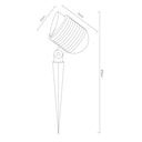 SPIKA pinspot 10W COB Led 3000K 800lm IP67 - 2