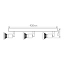 ROBUS 3L GU10 LED 5W dim incl. zwart / brons - 2