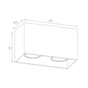 BABAR Plafondlicht wit vierkant 2xGU10 excl (max 50W) - 2