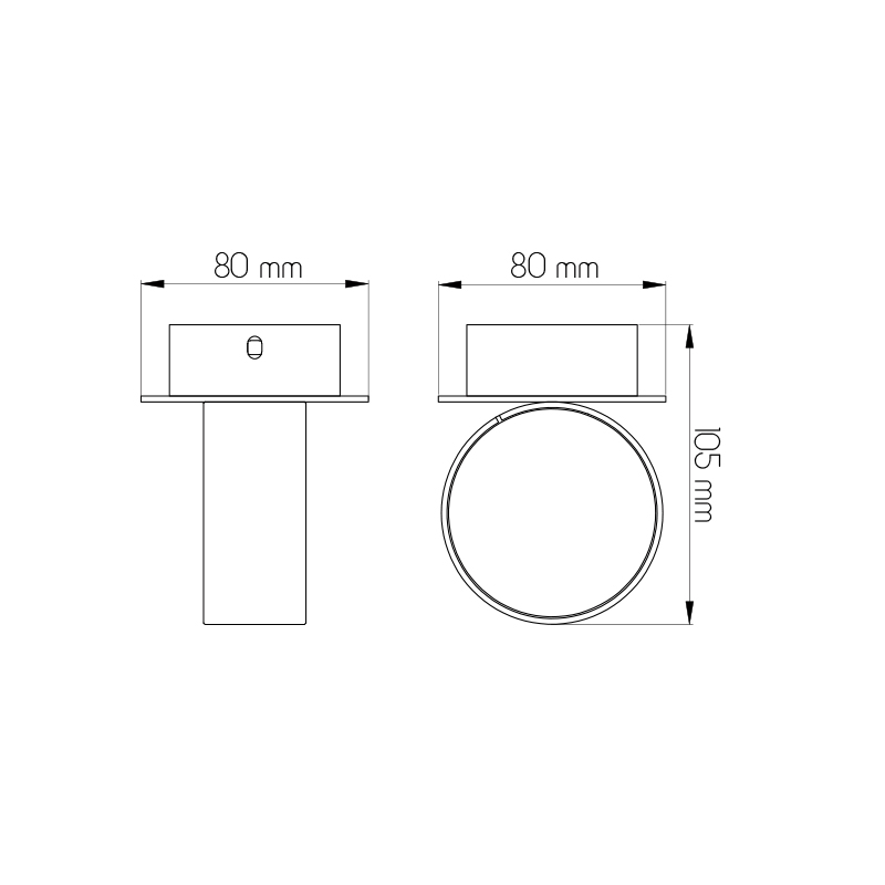 NIC-NAC WANDLICHT 1XG9/2,5W LED      AN.ALU - 2