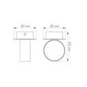 NIC-NAC WANDLICHT 1XG9/2,5W LED      AN.ALU - 2
