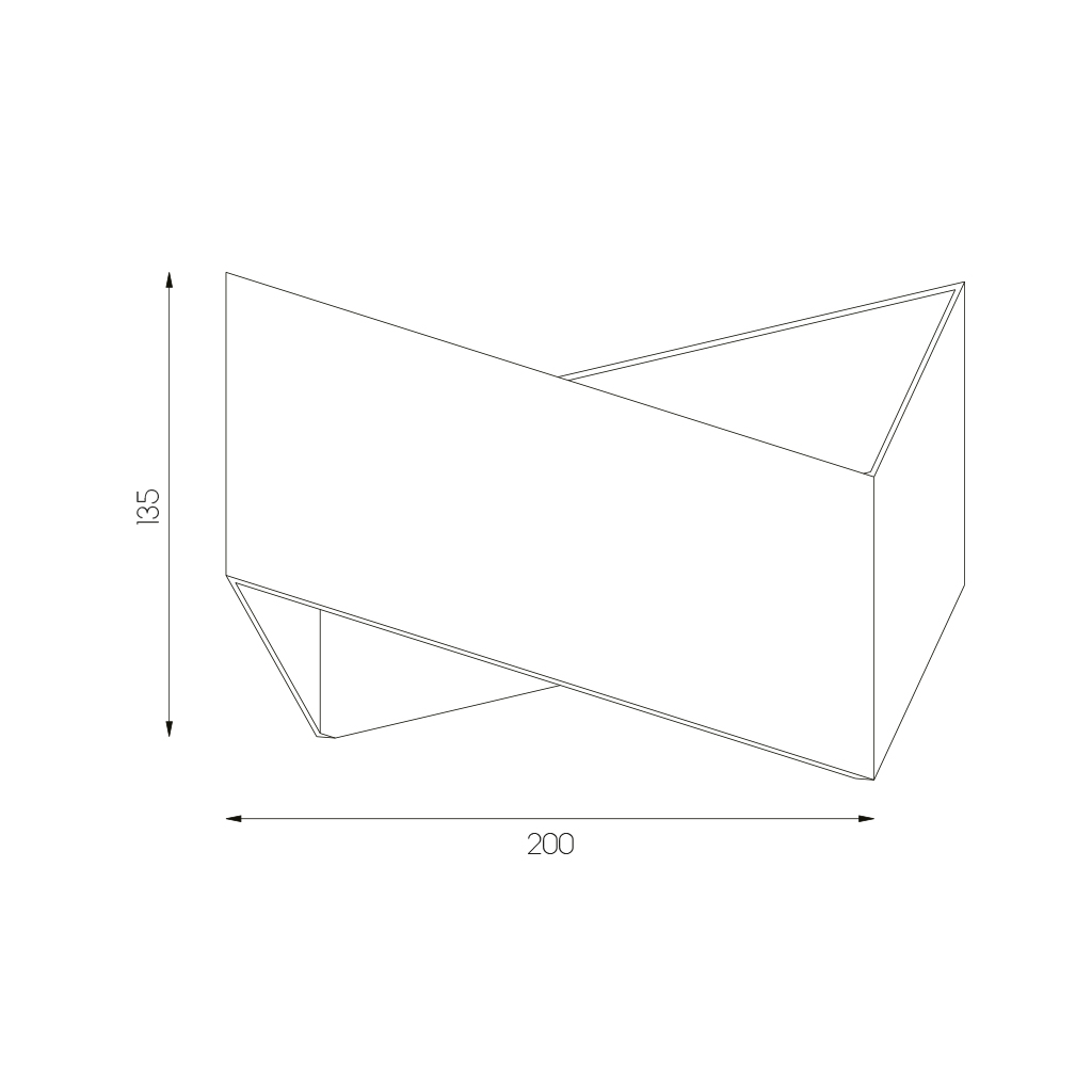 KUMIS Wandlicht zwart / goud 2xG9 excl (max 40W) - 2