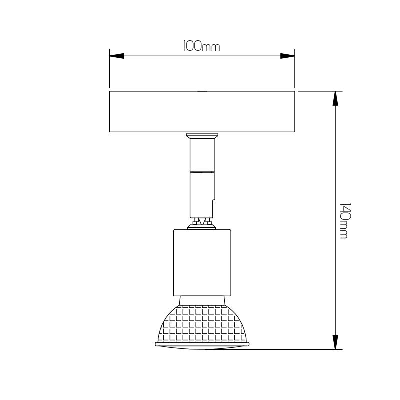RUNE 3 WANDL 1XGU10 LED 5W dim STAND  MAT WIT - 2