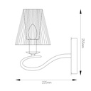 MODIKA Wandlicht 1x E14 Chroom/witte kap - 2