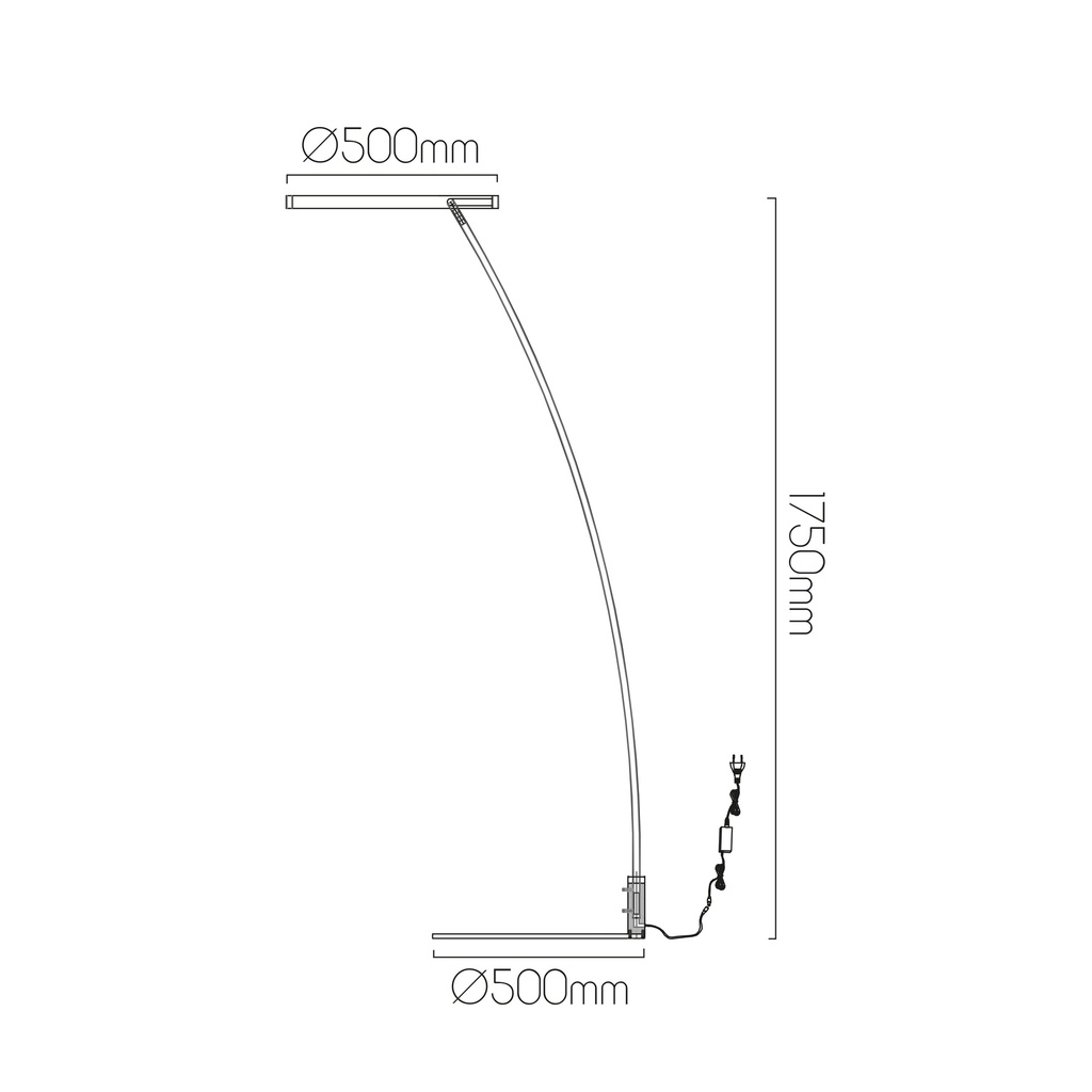 GURI LED vloerlamp 34W 3000K (doos 1 van 2) - 2