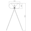 JULIA 1x E27 vloerlamp Ø44cm zwart - 2