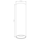 ZOLAN h250mm wit 1x 5W LED GU10 dimbaar incl. - 2
