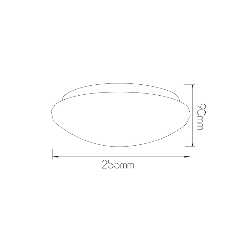 MOTION plaf. wit 10W 600lm 3000K sensor+dimbaar IP44 - 2