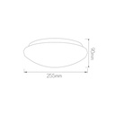 MOTION plaf. wit 10W 600lm 3000K sensor+dimbaar IP44 - 2