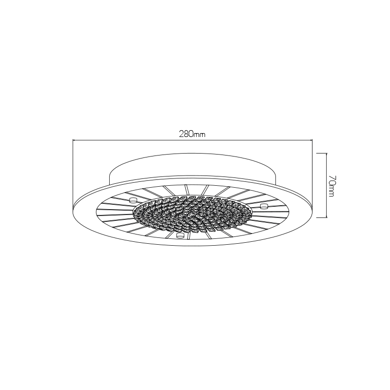KARAL plafonier  Led 12W 1140Lm 3000K Rond - 2