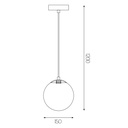 TSURU pendel 1x G9 LED incl. mat zwart/brons - 2