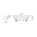 IMBER inbouwspot GU10 70mm IP44 zwart - 2
