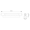 TOUR 10w LED 661lm 3000K mat silver 63cm - 2
