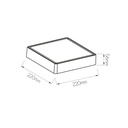 GOA plafonnier vierkant wit SMD LED 1350Lm 11,5W IP65 - 2
