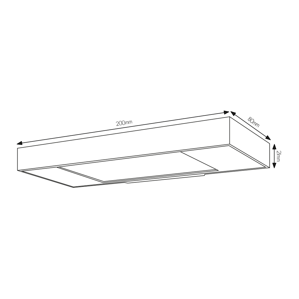 TALU Wandlicht 20W 2700K Dimbaar Wit - 2
