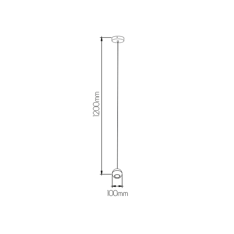 TRITON 1L pendel, GU10 (excl) zwart / brons - 2