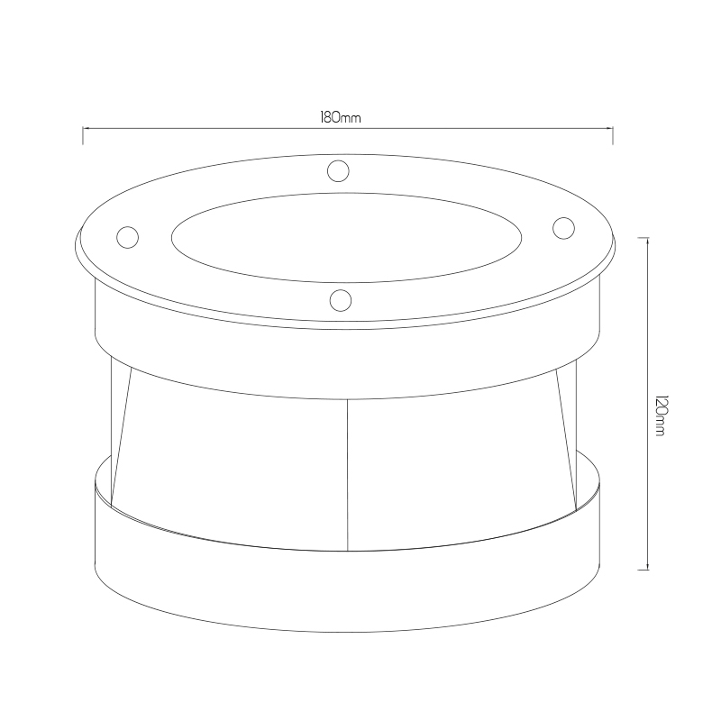 FURI vloerspot 15W COB Led 3000K 1200lm IP67 - 2