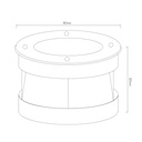 FURI vloerspot 15W COB Led 3000K 1200lm IP67 - 2