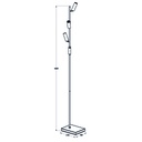 LOPAL vloerlamp 3L 3x 4W LED wit - 2