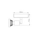 ROBUS spot 1xGU10 5W LED incl. wit/chroom - 2