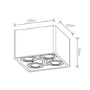 ZIVABOX 4L wit (excl. Lampen) - 2