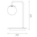 TSURU tafellamp 1x G9 LED incl. mat zwart/brons - 2