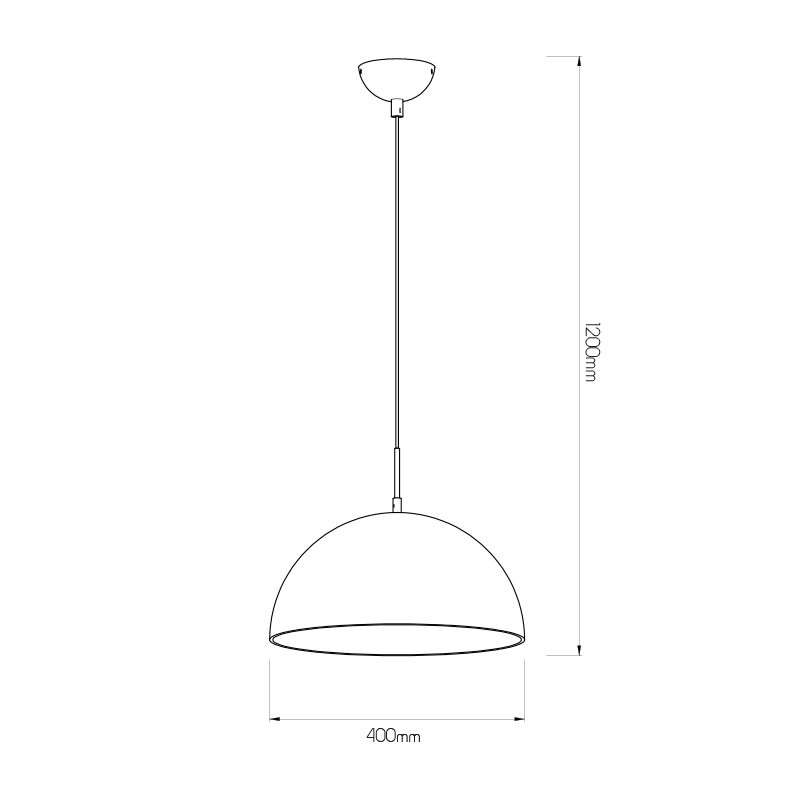 BALIN pendel 1xE27 zwart/goud - 3