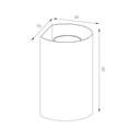 RADU Wandlicht wit rond 2xGU10 excl (max 50W) - 2