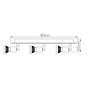 XZIBIT spot 3xGU10 5W LED incl.wit/chroom - 2