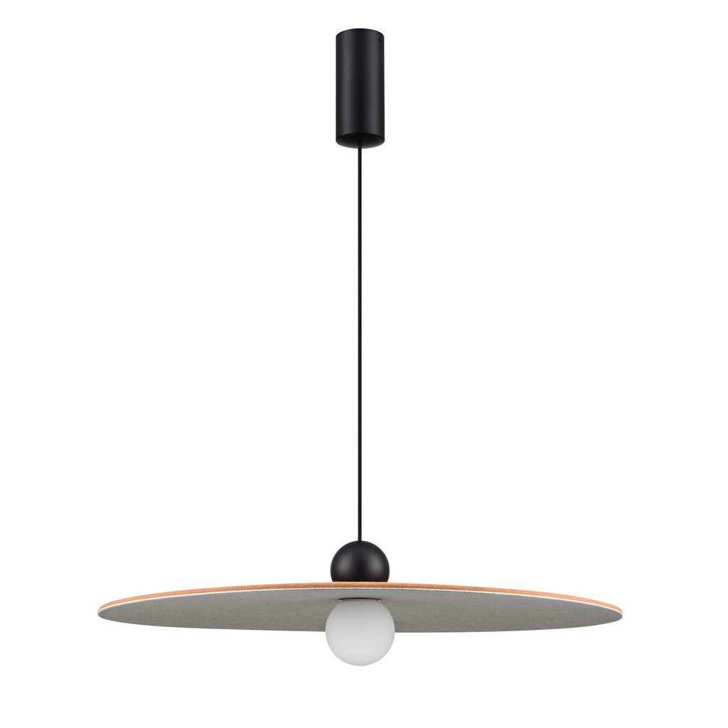 JUTTU 8W LED Pendel Ø600mm dimbaar vilt licht bruin / grijs - 2