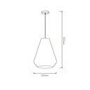 UBBE pendel Ø20 E27 zwart/wit - 2