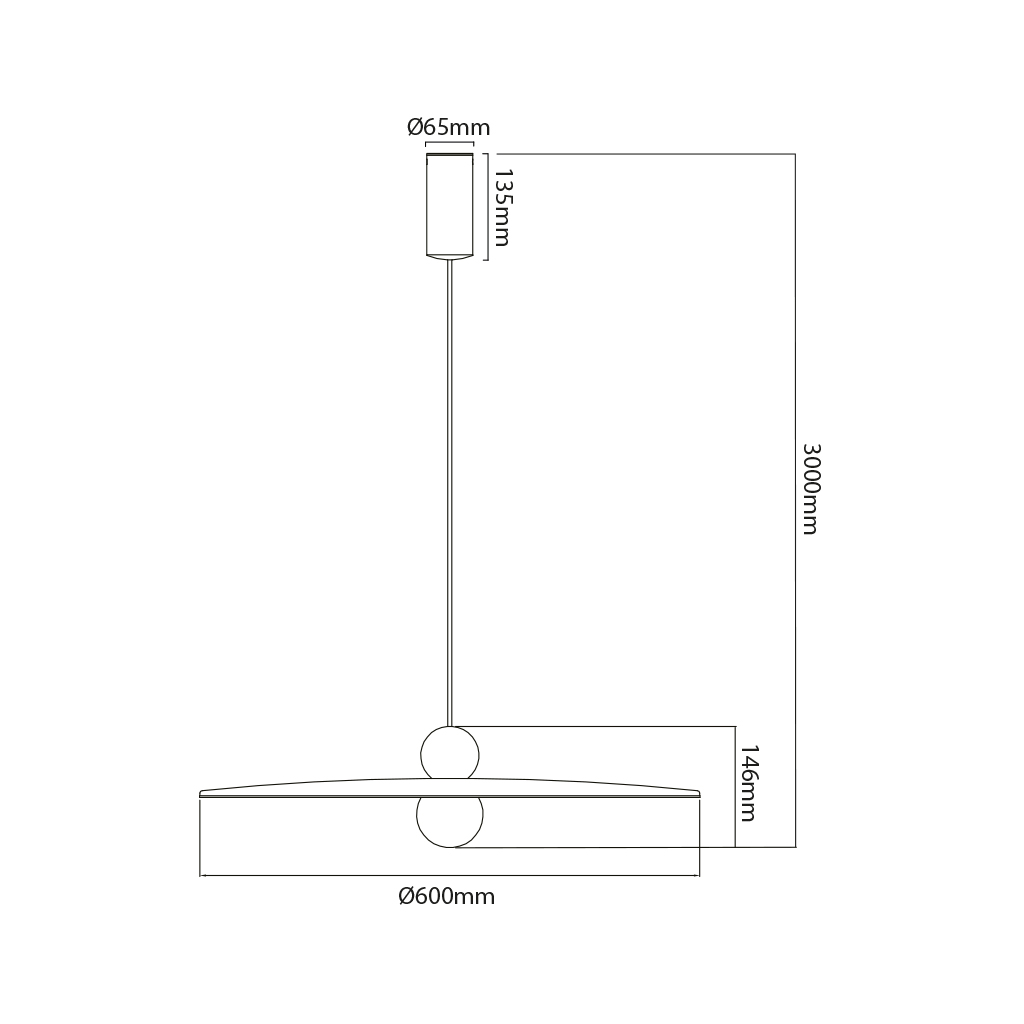 JUTTU 8W LED Pendel Ø600mm dimbaar vilt licht bruin / grijs - 4