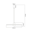 JUTTU 8W LED Pendel Ø600mm dimbaar vilt licht bruin / grijs - 4