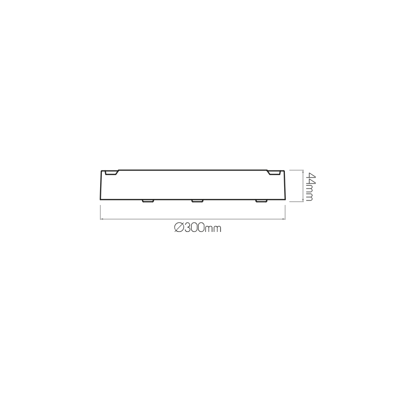 QIJO plafonnier rond grijs SMD LED 2300Lm 17,5W IP65 - 2